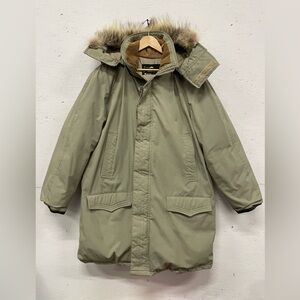 Vintage Rice Sportswear Mountaineer Fur Hooded Down Filled Parka, Size XL